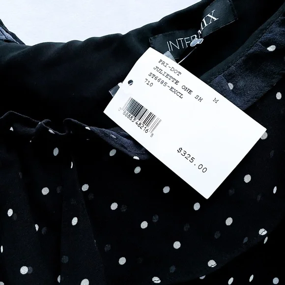 (New with Tags) Intermix Juliette One Shoulder Ruffle Front Mini Dress, Medium - Picture 5 of 12